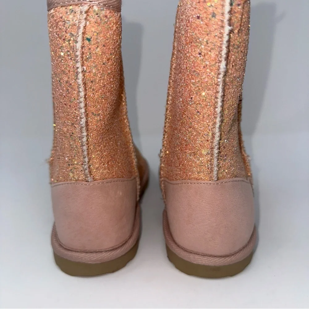 Thereabouts Girl's winter Boots Pink coral Glitter Kid's New size 4